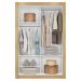 Guarda Roupa Solteiro 2 Portas Com Espelhos Marrom Glass
