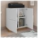 Kit Armário Alto E Baixo Gaveteiro Cubic Branco Caemmun