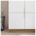 Kit Conjunto Escritório Armário Mesa Cubic Branco Caemmun