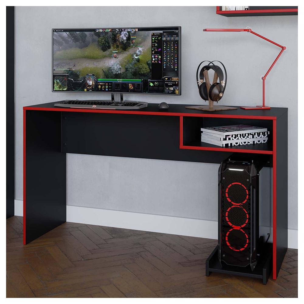 Kit Conjunto Escritório Gamer 3 Peças Preto Pixel Caemmun