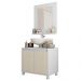 Kit Conjunto Gabinete Armario Banheiro Espelho Clean Caemmun