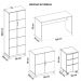 Kit Conjunto Para Escritório 5 Peças Cubic Branco Caemmun