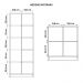Kit Conjunto Para Escritório 5 Peças Cubic Branco Caemmun