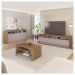 Kit Conjunto Sala Estar Bancada Buffet Mesa Vectro Caemmun