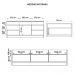 Kit Conjunto Sala Estar Bancada Buffet Mesa Vectro Caemmun