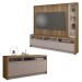 Kit Conjunto Sala Estar Home Theater Buffet Vectro Caemmun