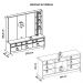 Kit Conjunto Sala Estar Home Theater Buffet Vectro Caemmun