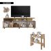 Kit Conjunto Sala de Estar Bancada Aparador Columbus Caemmun