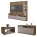 Kit Conjunto Sala de Estar Home Buffet Mesa Vectro Caemmun