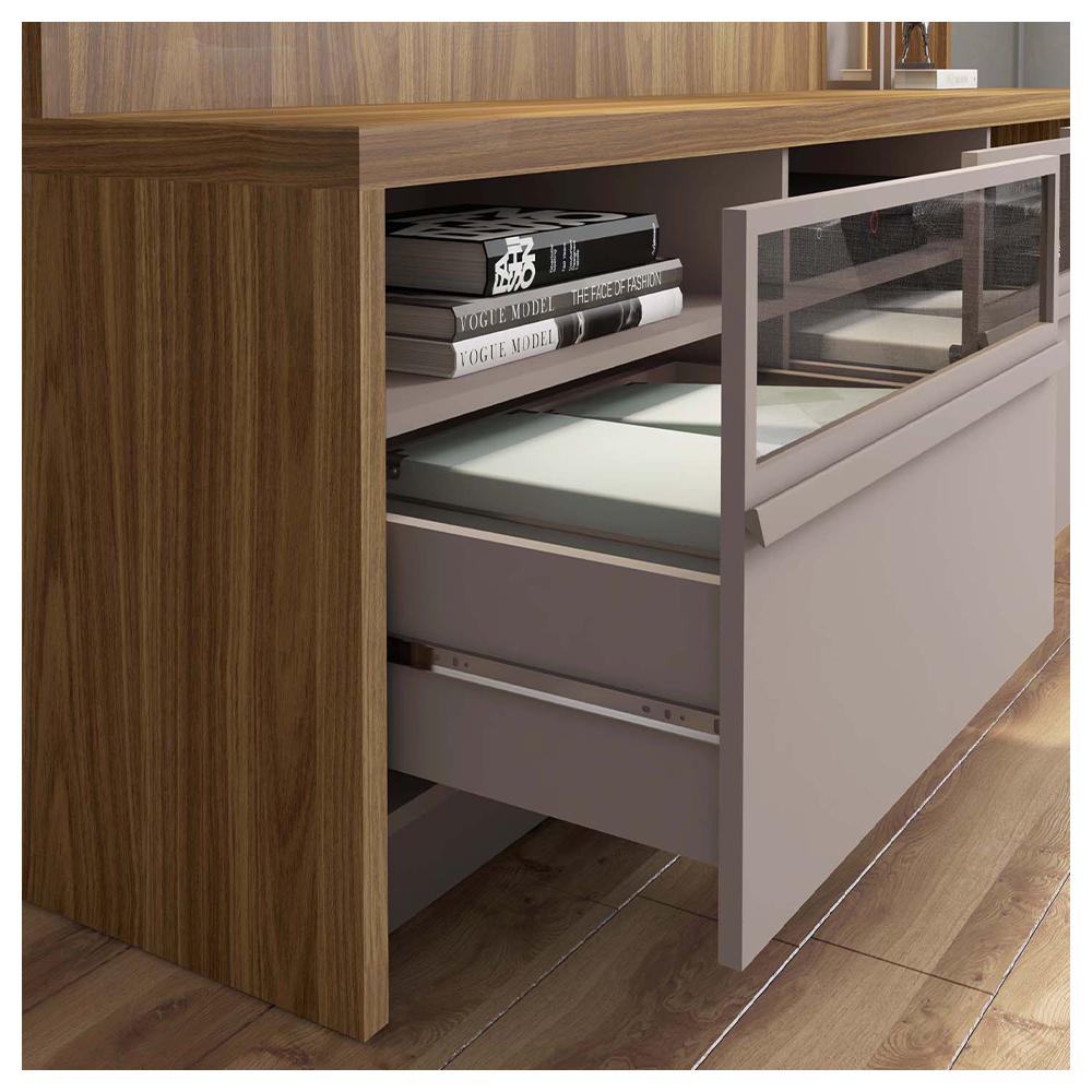 Kit Conjunto Sala de Estar Home Buffet Mesa Vectro Caemmun