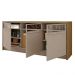 Kit Conjunto Sala de Estar Home Buffet Mesa Vectro Caemmun