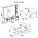 Kit Conjunto Sala de Estar Home Buffet Mesa Vectro Caemmun