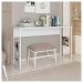 Livreiro Aparador 120cm Sala De Estar Branco Fabrick Caemmun