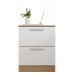 Mesa Cabeceira Quarto 2 Gavetas Sleep Marrom Branco Caemmun