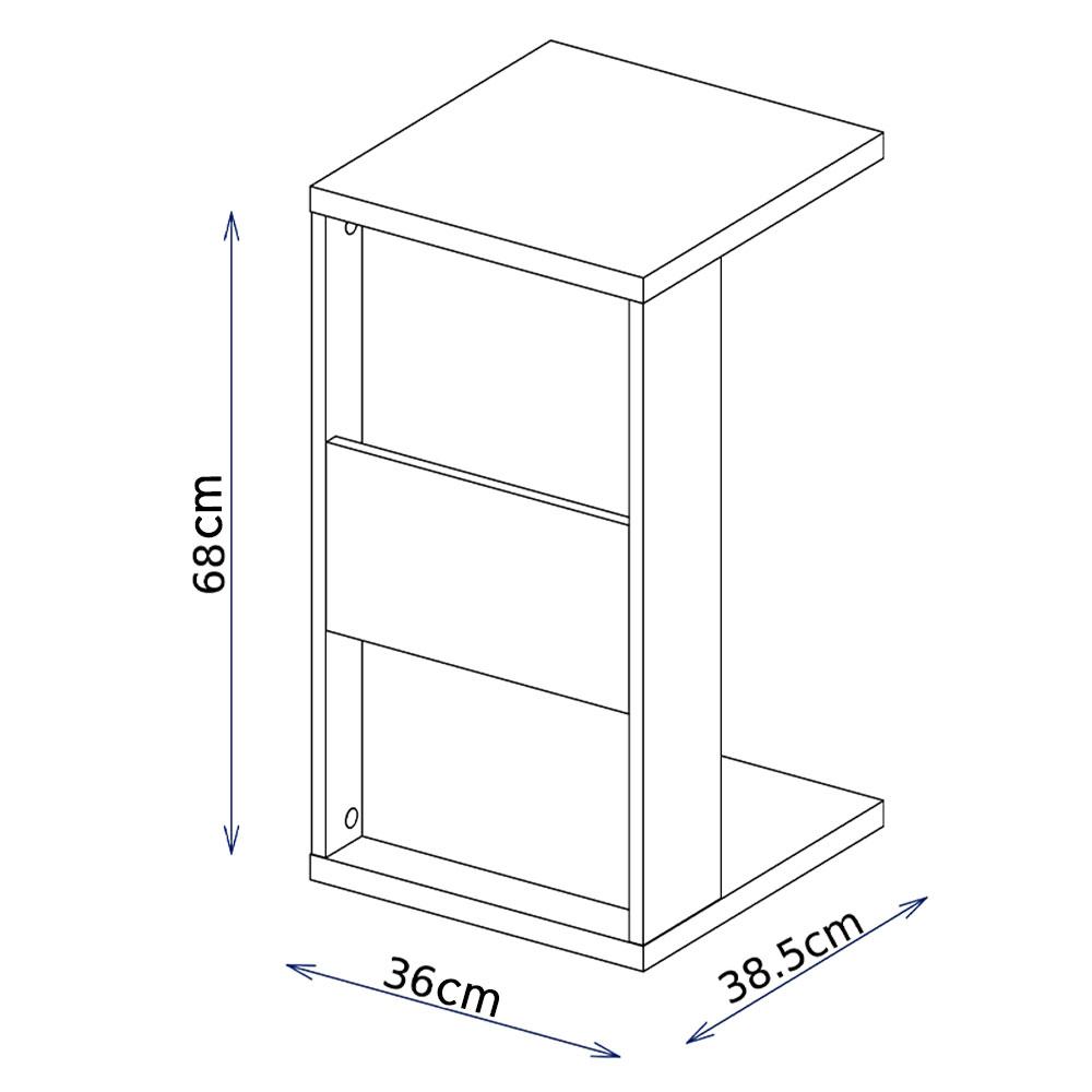 Mesa De Apoio Para Notebook e Sofá Branco Book Líder Design
