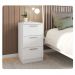 Mesa De Cabeceira Para Quarto 3 Gavetas Sleep Branco Caemmun