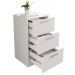 Mesa De Cabeceira Para Quarto 3 Gavetas Sleep Branco Caemmun