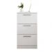 Mesa De Cabeceira Para Quarto 3 Gavetas Sleep Branco Caemmun