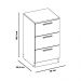 Mesa De Cabeceira Para Quarto 3 Gavetas Sleep Branco Caemmun
