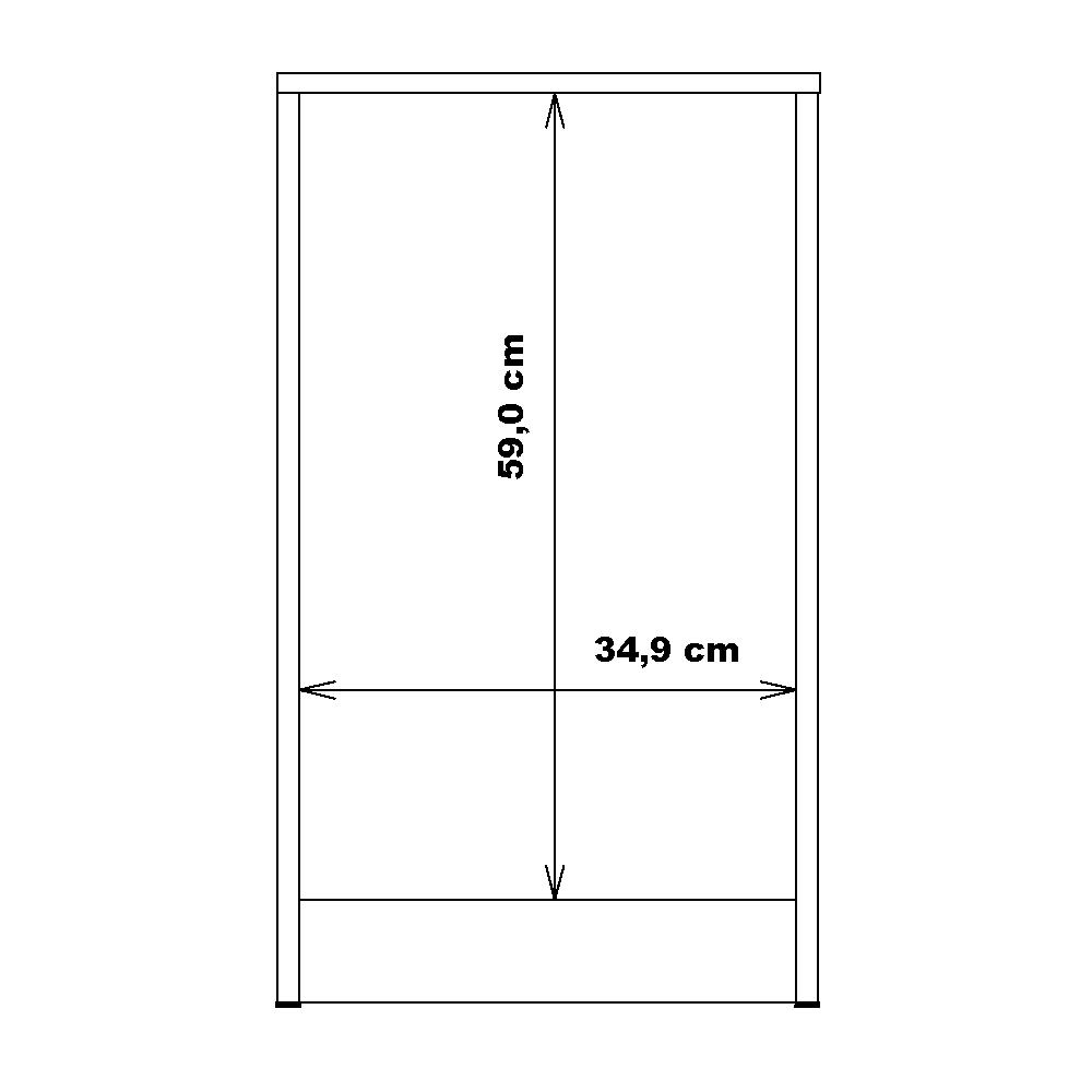 Mesa De Cabeceira Para Quarto 3 Gavetas Sleep Branco Caemmun