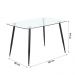 Mesa De Centro Glass Decorativa 130 Cm Opt