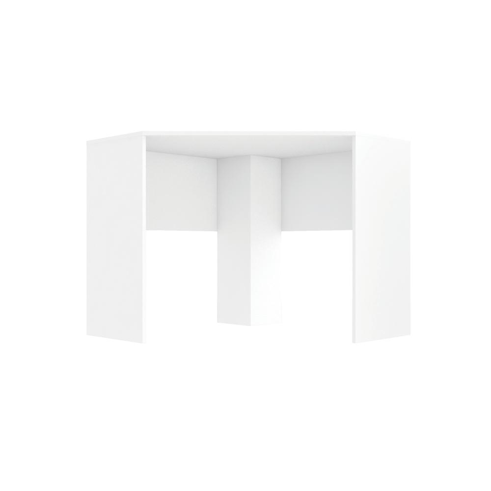 Mesa De Computador Canto Office Cubic Branco Caemmun