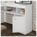 Mesa De Computador Com Porta E Gaveta Nilo Branco Fosco