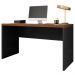 Mesa De Computador Studio Nogueira / Preto Tex - Caemmun