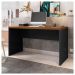 Mesa De Computador Studio Nogueira / Preto Tex - Caemmun