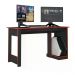 Mesa Gamer Para Computador - Preto Tex / Vermelho