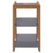 Mesa Lateral Apoio Centro Loft Cinza Natture Líder Design