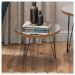 Mesa Lateral Redonda Iron 30 Cm Pés De Ferro Buriti Caemmun
