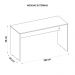 Mesa Para Computador Escritório 135 Cm Cubic Branco Caemmun