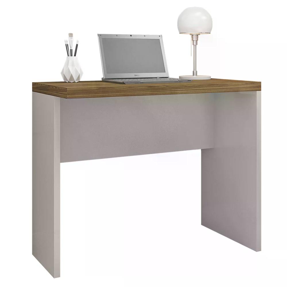 Mesa para Computador Studio 0,9 - Louro Freijo / Metalic Sued