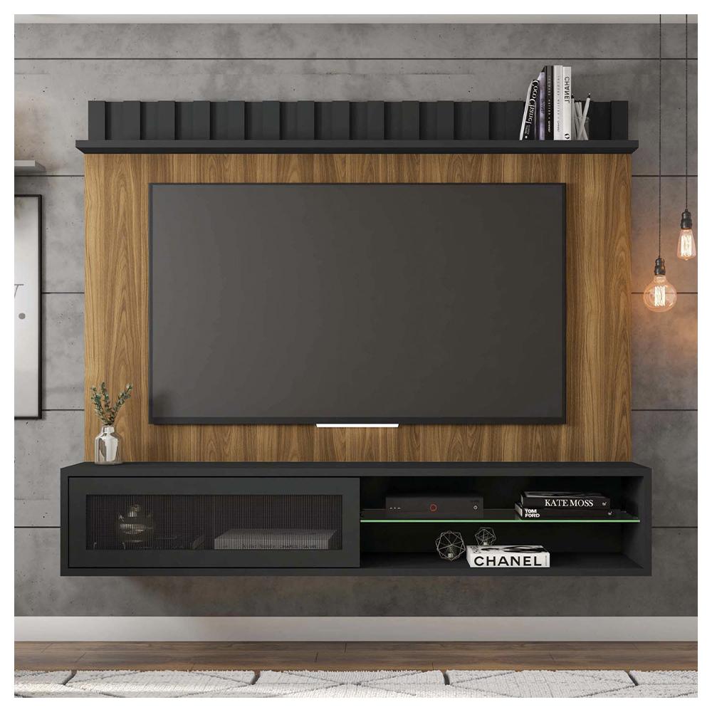 Painel Bancada  TV até 75 Polegadas Thunder Marrom Caemmun