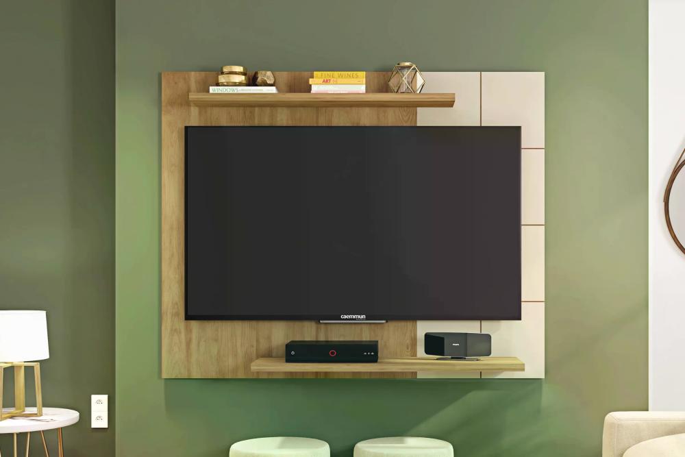 Painel Cross para TV até 58 Polegadas - Buriti/Off White