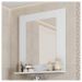 Painel Espelho Multifuncional Banheiro Branco Clean Caemmun