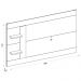 Painel Para TV 65 Polegadas 2 Prateleiras Discovery Caemmun