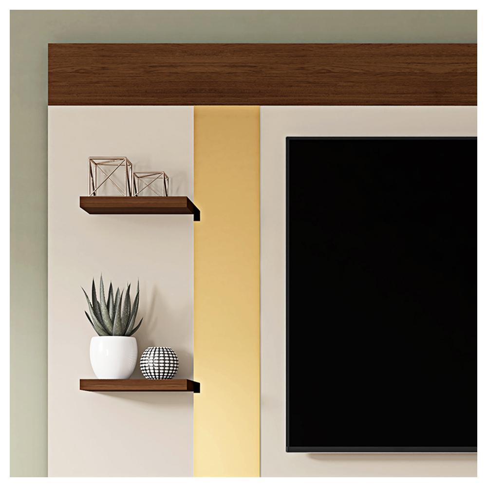 Painel Para TV 65 Polegadas 2 Prateleiras Discovery Caemmun