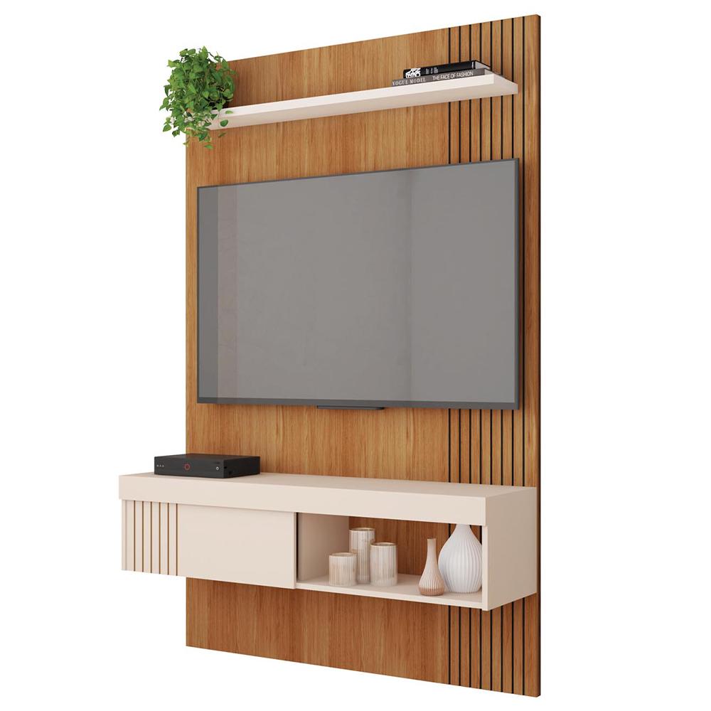 Painel Para TV Até 45 Polegadas Marrom Moon Caemmun