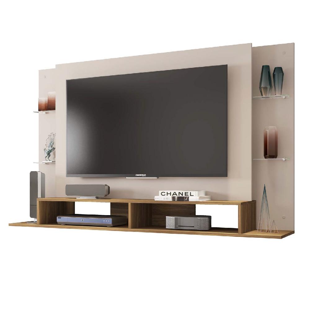Painel Para TV Até 55 Polegadas Elite Bege Caemmun
