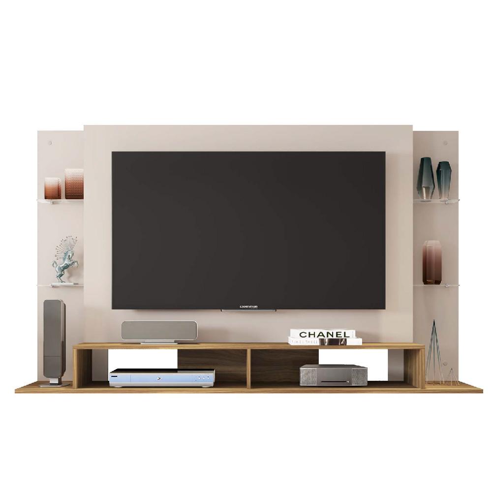 Painel Para TV Até 55 Polegadas Elite Bege Caemmun