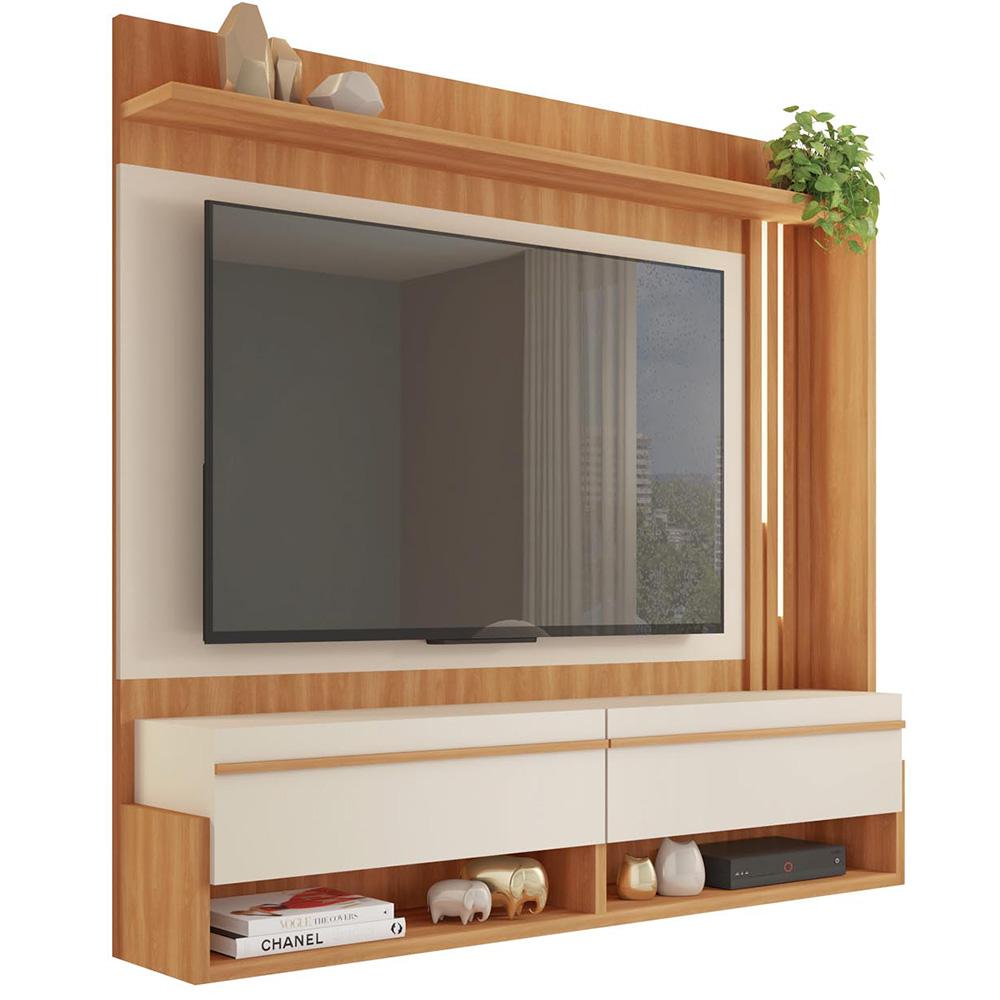 Painel Para TV Até 60 Polegadas Marrom Vivenda Caemmun