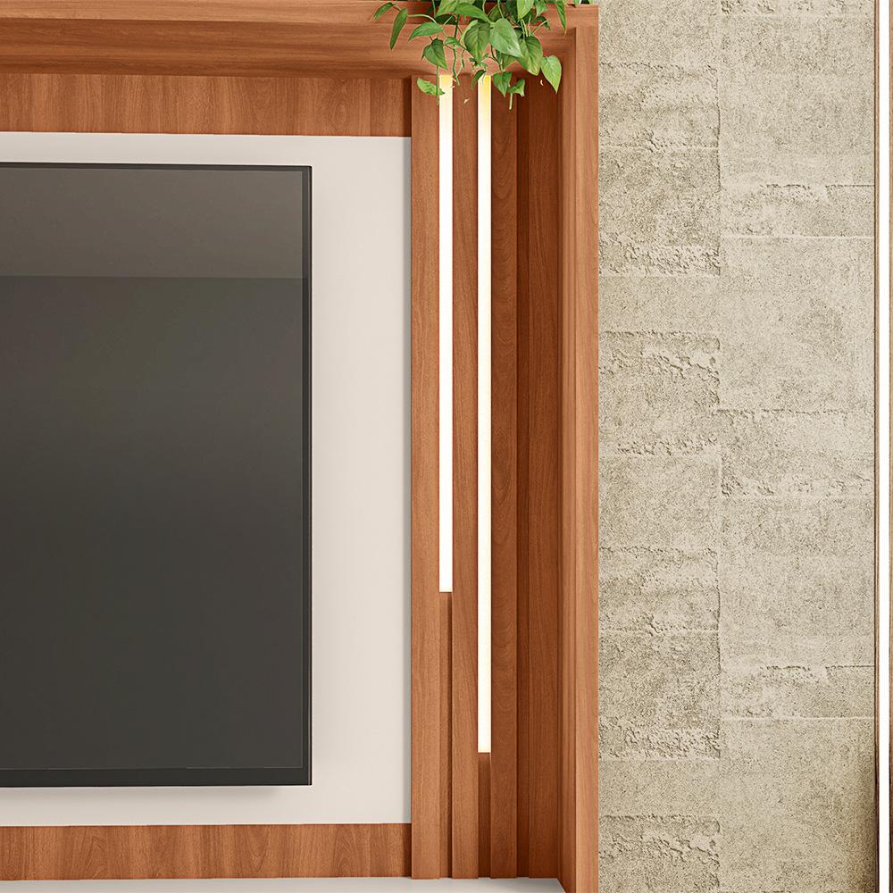 Painel Para TV Até 60 Polegadas Marrom Vivenda Caemmun