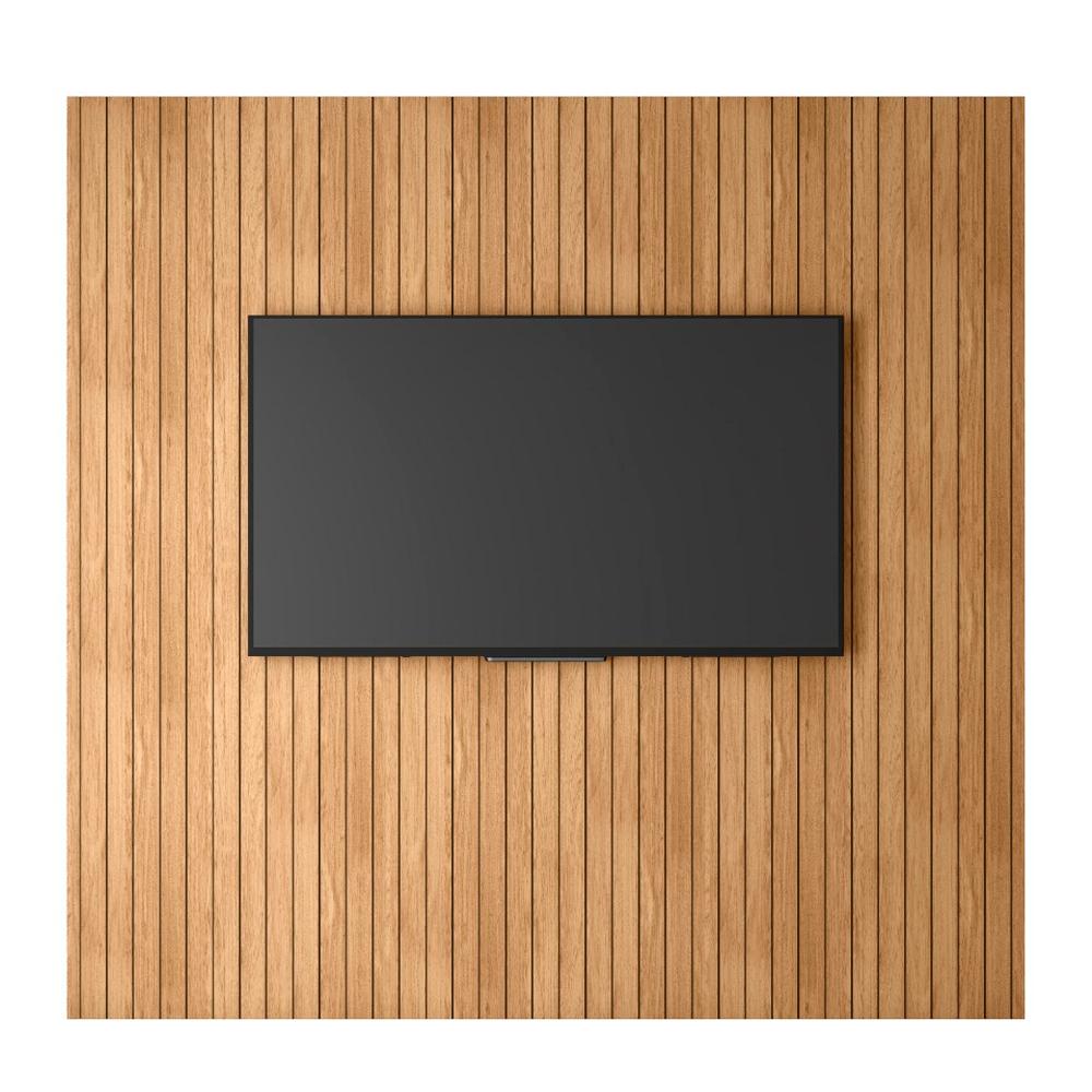 Painel Para TV Até 60 Polegadas Ripado Marrom Caemmun