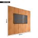 Painel Para TV Até 60 Polegadas Ripado Marrom Caemmun
