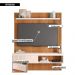 Painel Para Tv 55 Polegadas Marrom Moon Caemmun