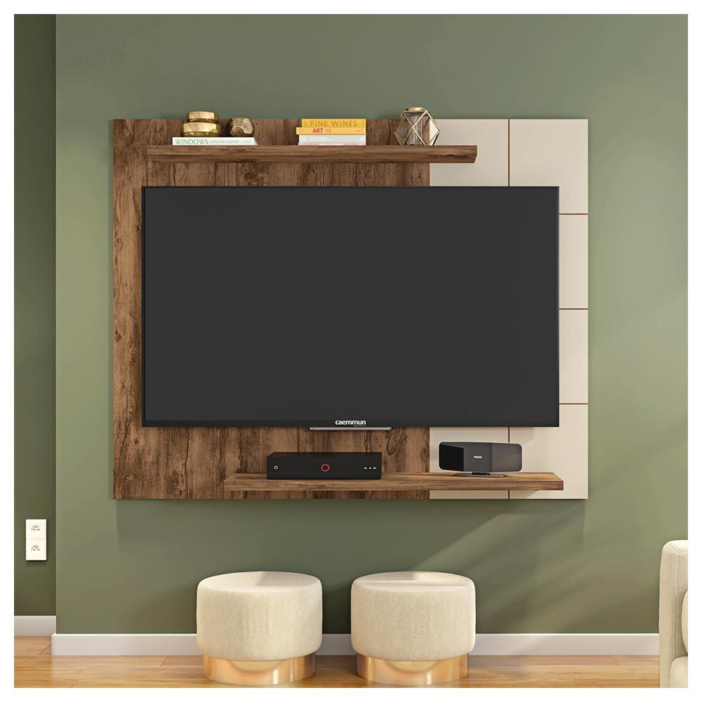 Painel Para Tv Até 58 Polegadas Cross Jatobá Off White