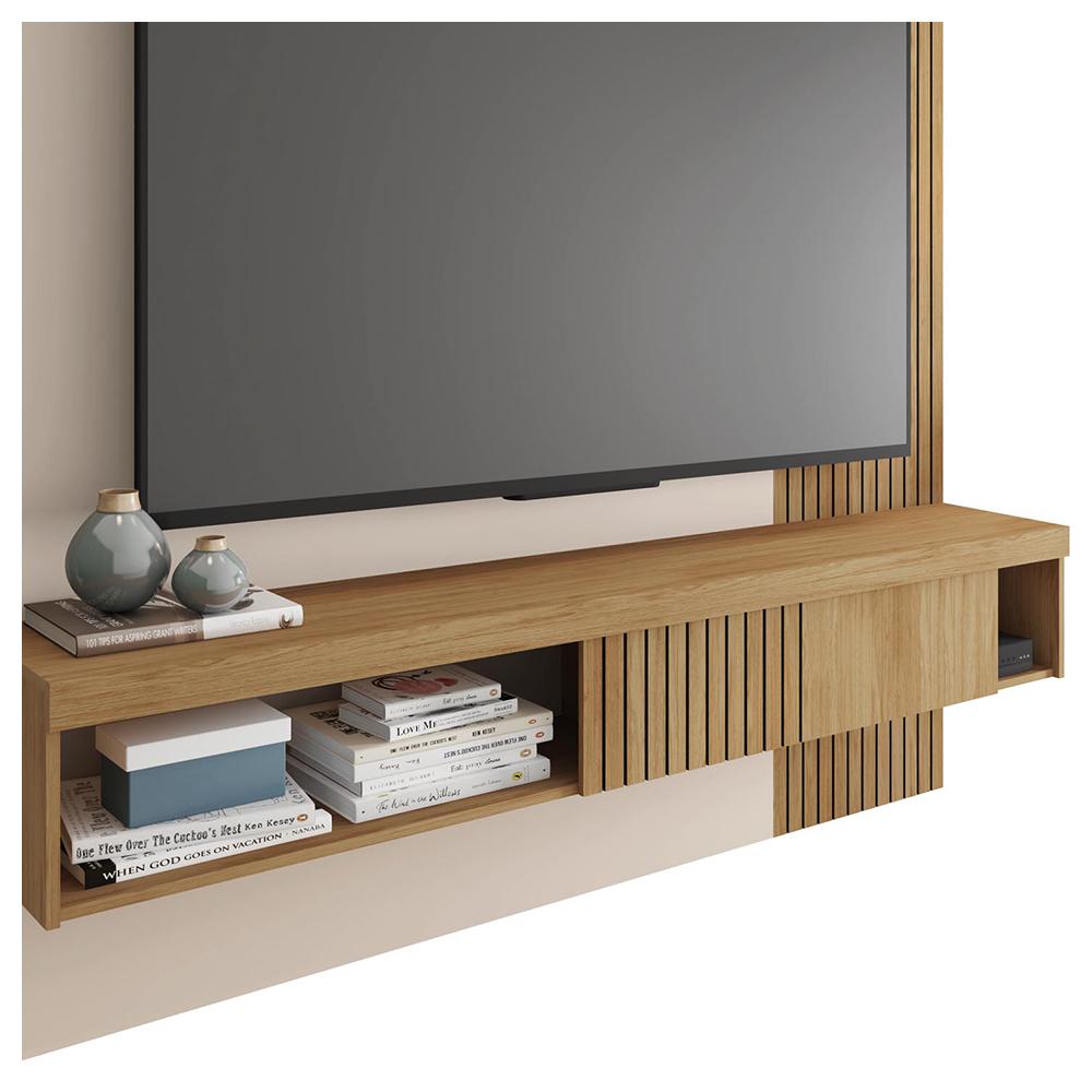 Painel Para Tv's Até 65 Polegadas Marrom Moon Caemmun