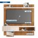 Painel Suspenso Jade 1.8 Freijó/Off White para TV até 65” - Caemmun